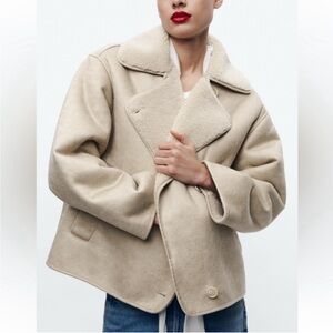 ZARA RELAXED DOUBLE FACED JACKET ZW COLLECTION